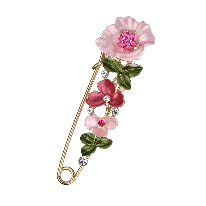 Broche à fleurs élégante pour femmes