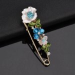Broche à fleurs élégante pour femmes – Image 4