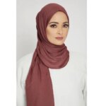 Hijab en Jersey de Coton Modal – Long Châle Doux & Respirant pour Femme – Image 4