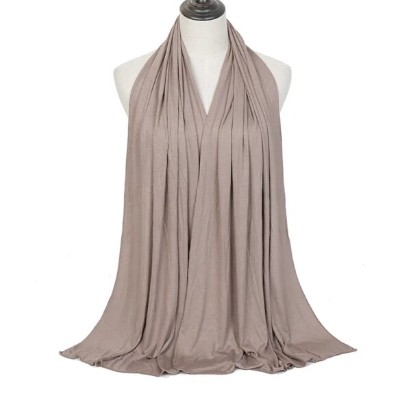 Hijab en Jersey de Coton Modal – Long Châle Doux & Respirant pour Femme – Image 6