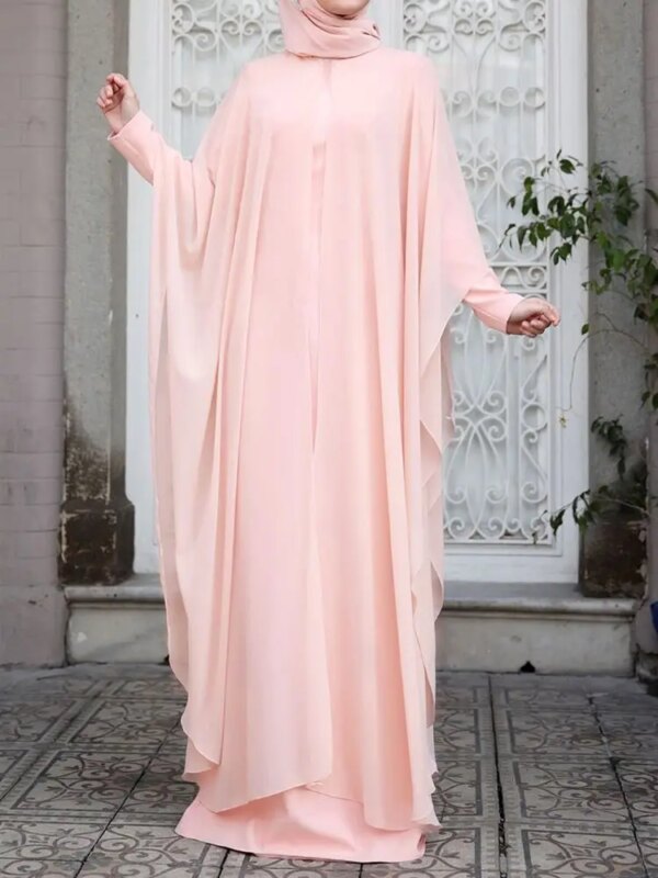 Robe Abaya en Mousseline Élégante – Style Moderne et Confort Luxe – Image 3