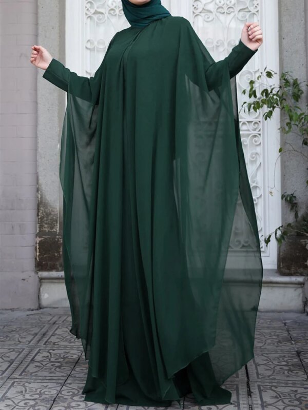 Robe Abaya en Mousseline Élégante – Style Moderne et Confort Luxe – Image 5