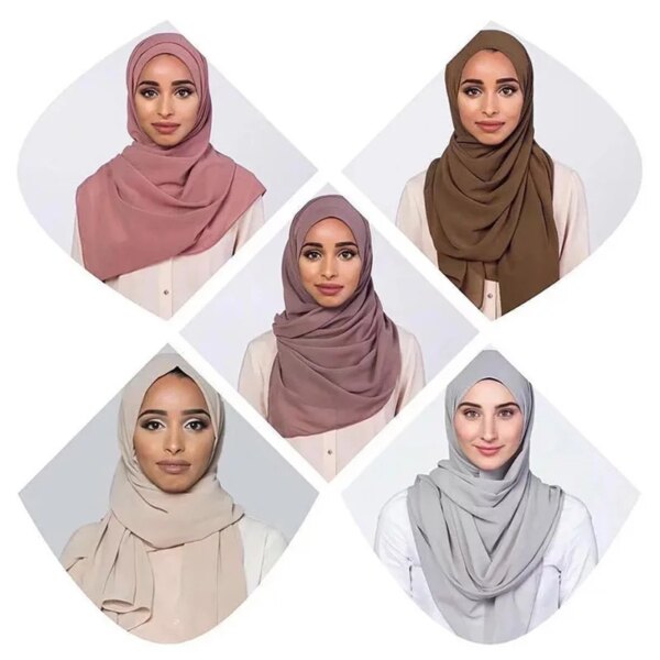 Hijab Femme Long en Mousseline – Léger, Élégant et Confortable – Image 2