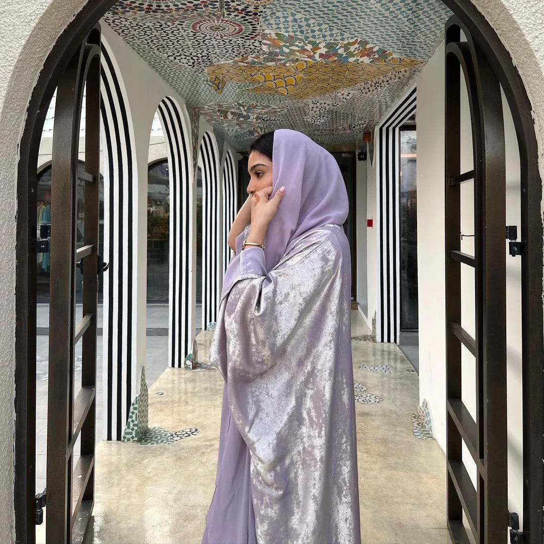 Brillant fête Abaya Ramadan Eid chauve-souris Satin ouvert Kimono dubaï luxe musulman Damen Abayas pour les femmes caftan robe vêtements islamiques