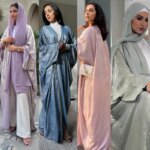 Brillant Abaya chauve-souris Satin – Image 4