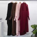 Abaya de prière élégante à capuche pour femmes