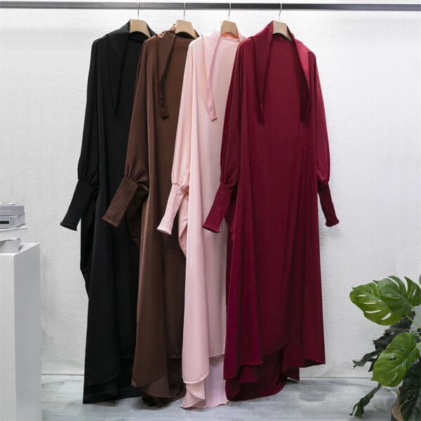 Abaya de prière élégante à capuche pour femmes – Image 1