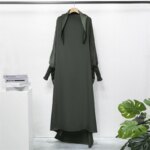 Abaya de prière élégante à capuche pour femmes – Image 3