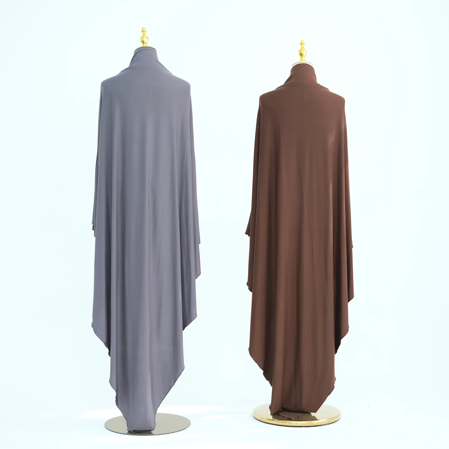 Khimar long en jersey coton – Hijab fluide pour femmes