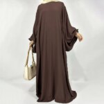 Abaya Jazz crêpe manches ballon – Image 6