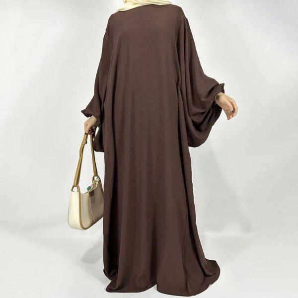 Abaya Jazz crêpe manches ballon – Image 6