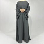 Abaya Jazz crêpe manches ballon – Image 4
