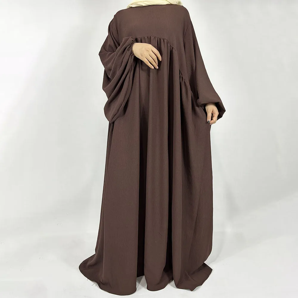 Abaya Jazz crêpe manches ballon
