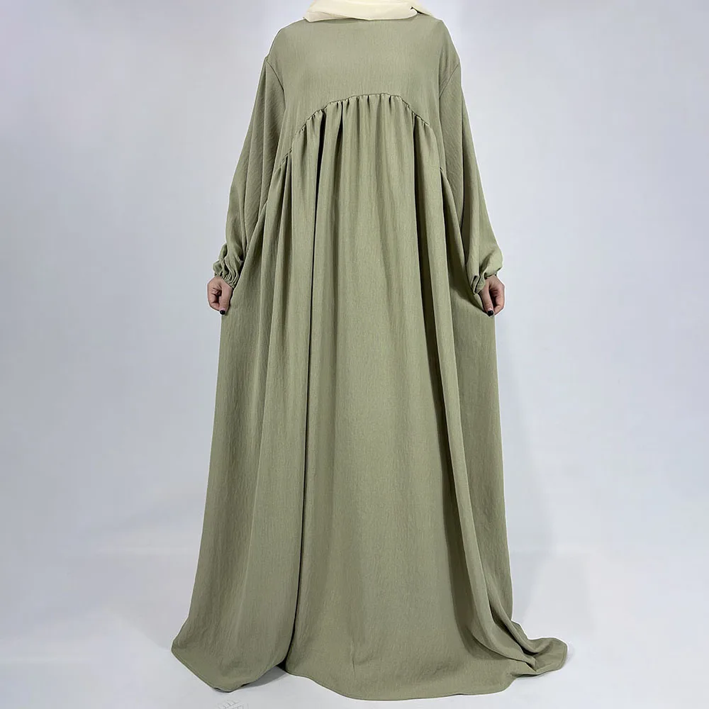 Abaya Jazz crêpe manches ballon
