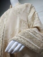 Abaya brodé avec détails dorés – Image 5