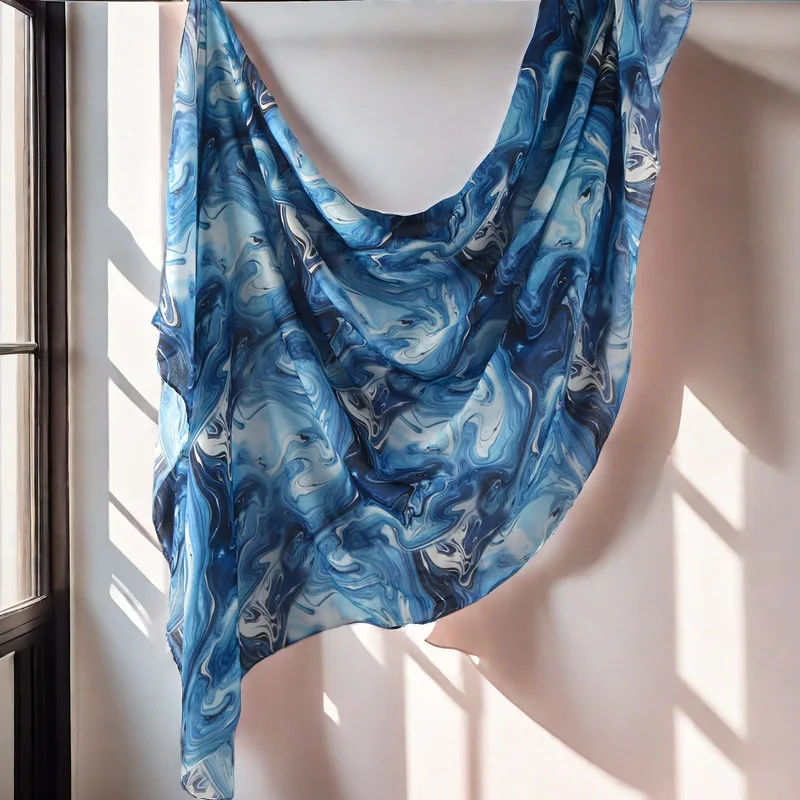 Hijab imprimé fleuri Modal léger doux coton