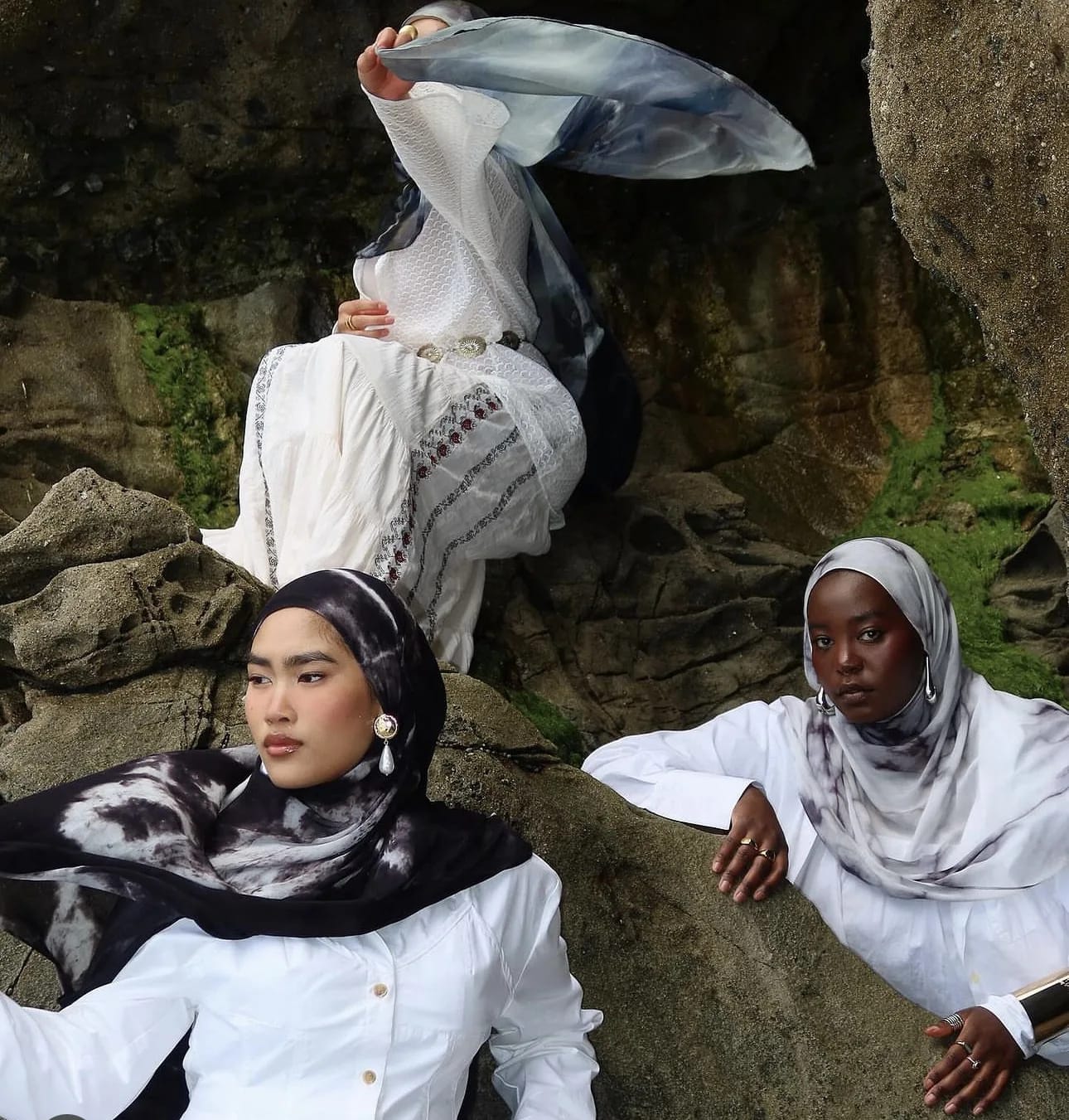 Hijab imprimé fleuri Modal léger doux coton