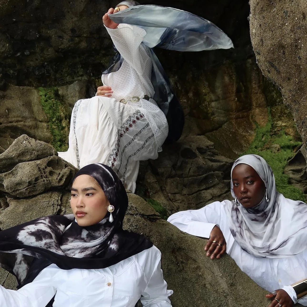 Hijab imprimé fleuri Modal léger doux coton