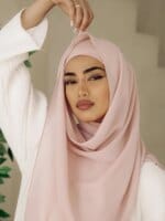 Ensemble 2 pièces en mousseline de soie, Hijab – Image 4