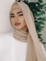 Ensemble 2 pièces en mousseline de soie, Hijab – Image 3