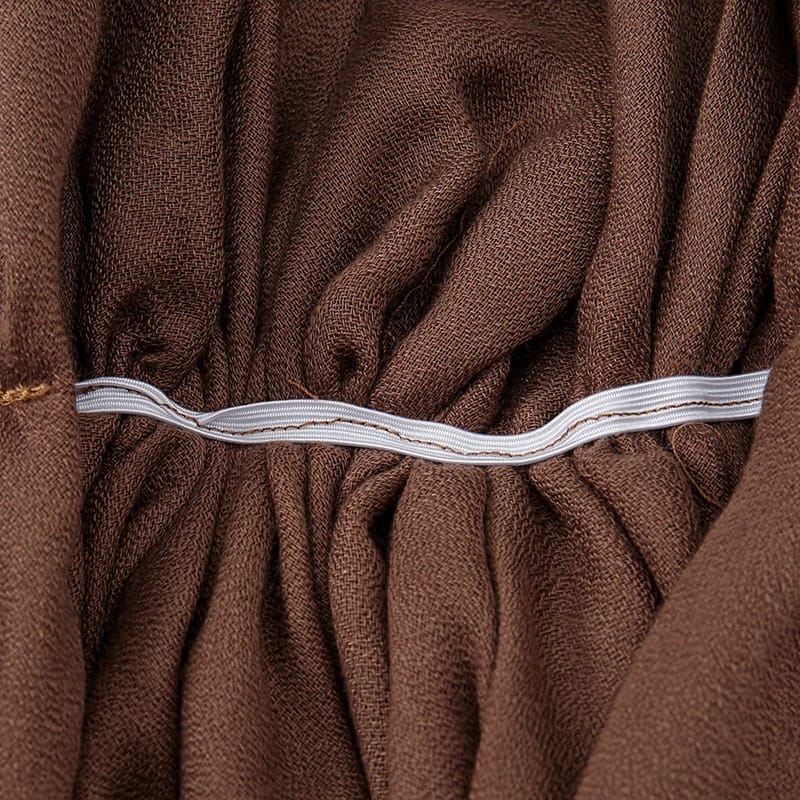 Hijab innovant long, coton, lin, doux, élastique pour femmes