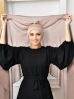 Hijab en mousseline de soie avec boucle magnétique – Image 4