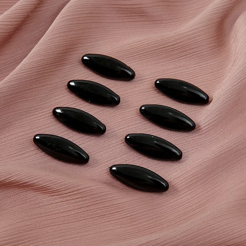 Épingles pour écharpe, couleur unie, Ellipse, broche de sécurité en plastique