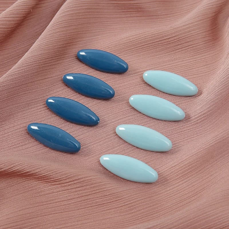 Épingles pour écharpe, couleur unie, Ellipse, broche de sécurité en plastique