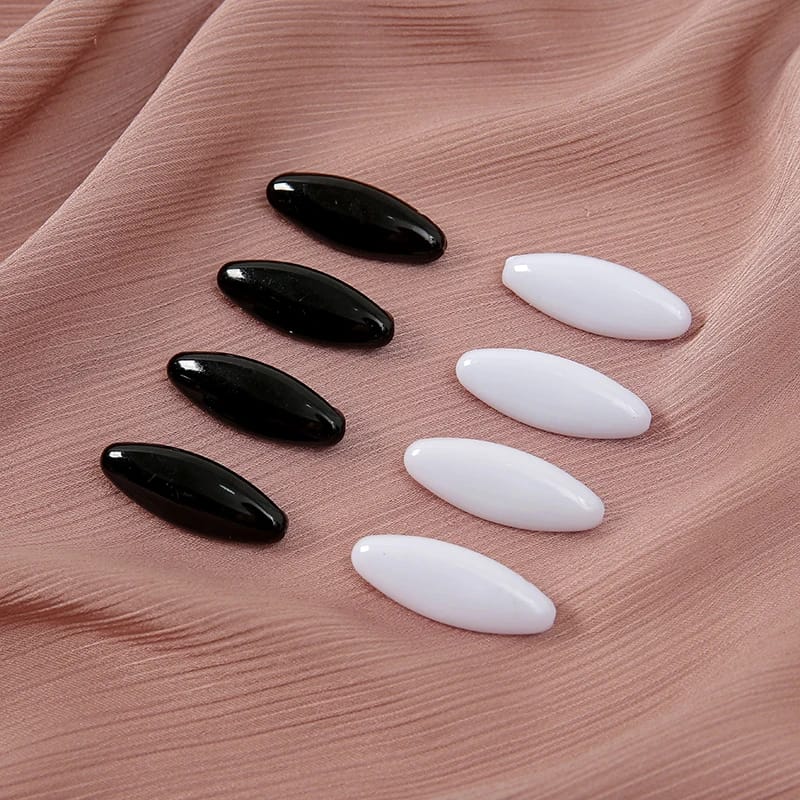 Épingles pour écharpe, couleur unie, Ellipse, broche de sécurité en plastique