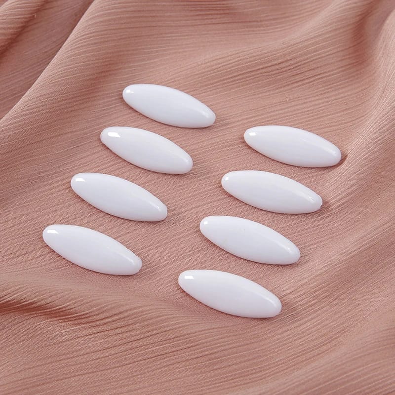 Épingles pour écharpe, couleur unie, Ellipse, broche de sécurité en plastique