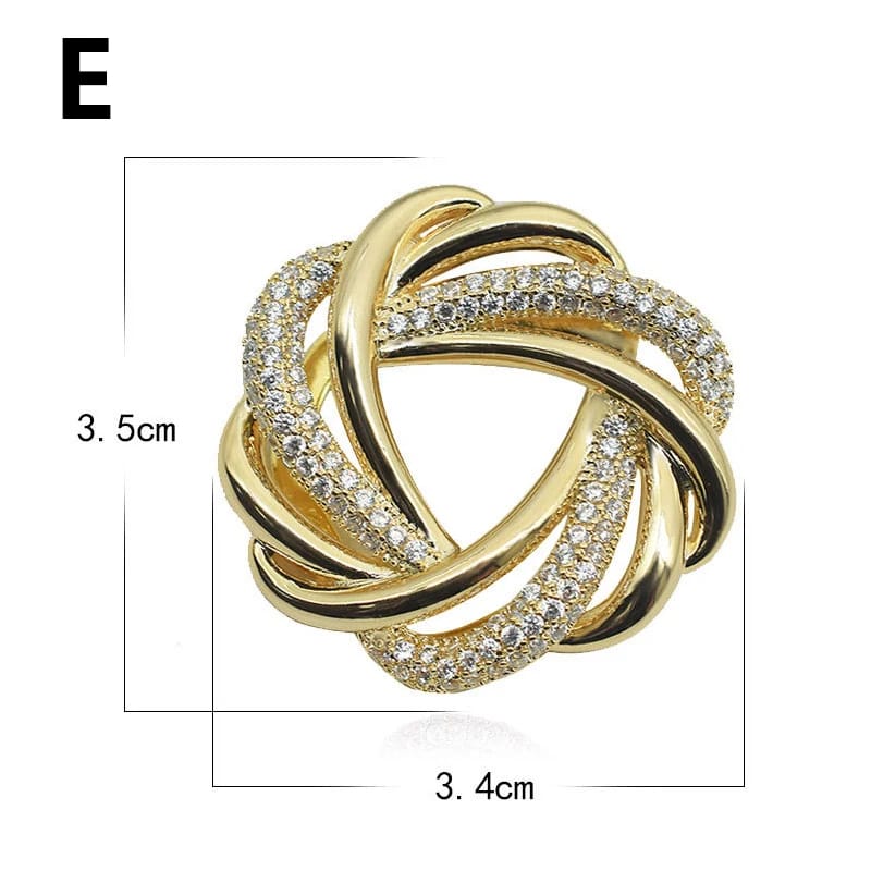 Clip, Écharpes Creuses, Broche, Accessoires Bijoux