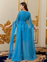 Abaya caftan en dentelle ethnique marocain – Image 2