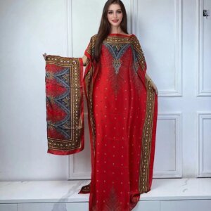 Robe style Boho, imprimé, kaftan, ample