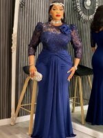 Sexy robe longue moulante tenues élégantes robes de soirée – Image 2