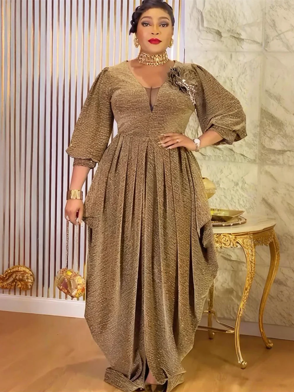 Robes de soirée africaines grande taille pour femmes