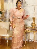 Robes de soirée pompon, paillettes, élégante – Image 4