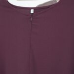 Abaya-Robe de couleur unie – Image 8