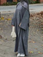 Abayas fermé velours côtelé – Image 19