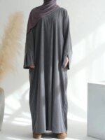 Abayas fermé velours côtelé – Image 14