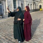 Abayas fermé velours côtelé – Image 2