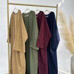 Abayas fermé velours côtelé – Image 4