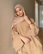 Abayas fermé velours côtelé