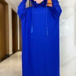 Abayas avec capuche manches chauve-souris