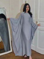 Abaya en Satin corporelle pour Femme – Image 6