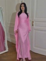 Abaya en Satin corporelle pour Femme – Image 4
