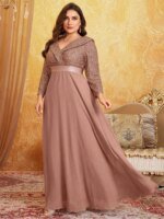 Robe longues luxueux en mousseline de soie – Image 2