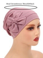 Hijab chapeau nœud papillon Turban – Image 5