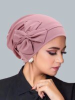 Hijab chapeau nœud papillon Turban – Image 4