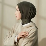 Hijab casquettes solide sous-écharpe