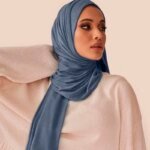 Abaya – foulard Hijabs doux en Jersey de coton uni – Image 3